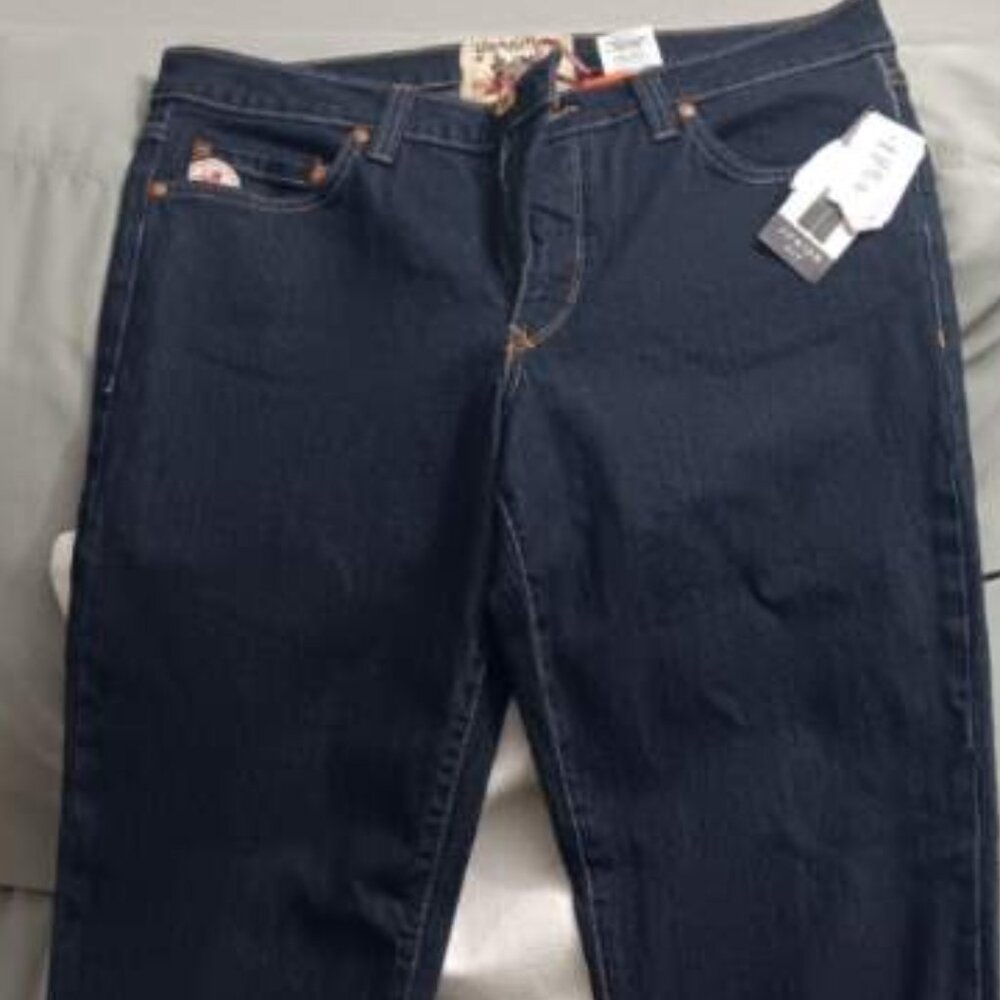 Paraduco Womens Jeans, NWT, Size 13, Junior Fit,  Dark Blue (DkStaple)- Denim